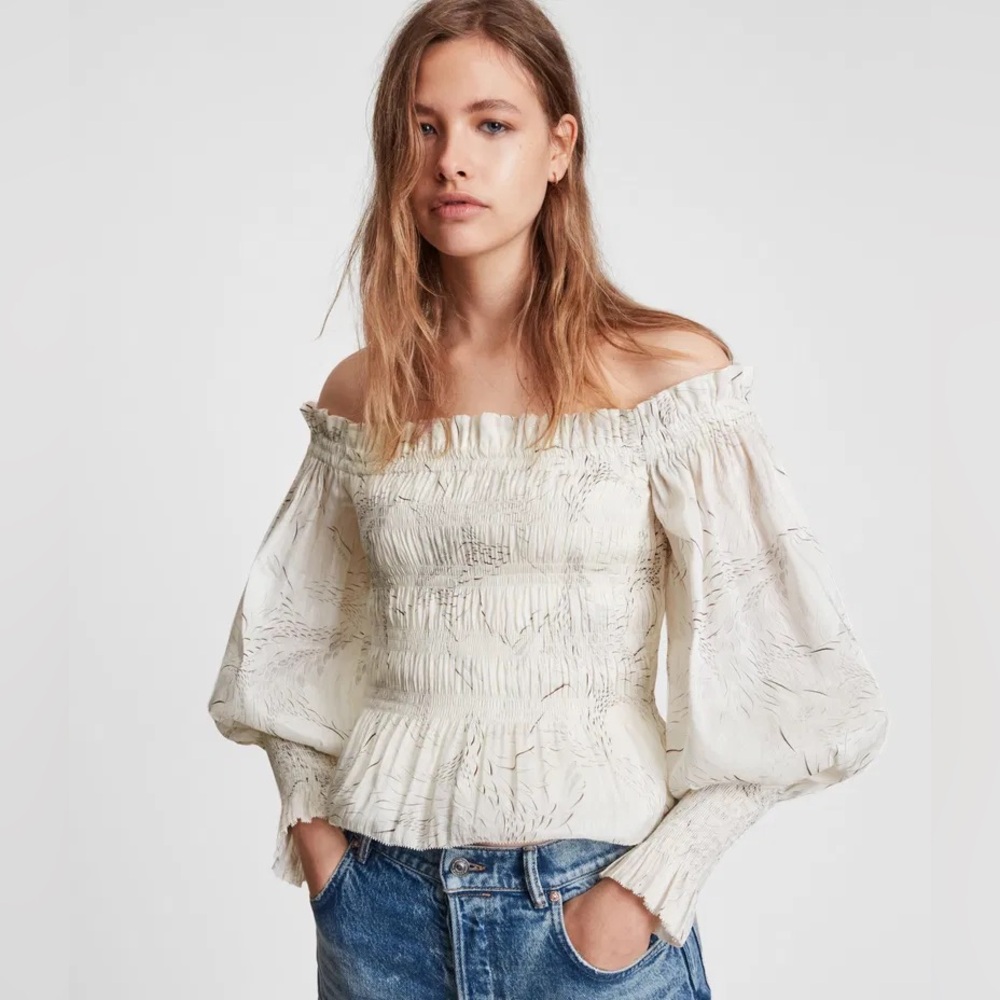 All saints Lara Dover top